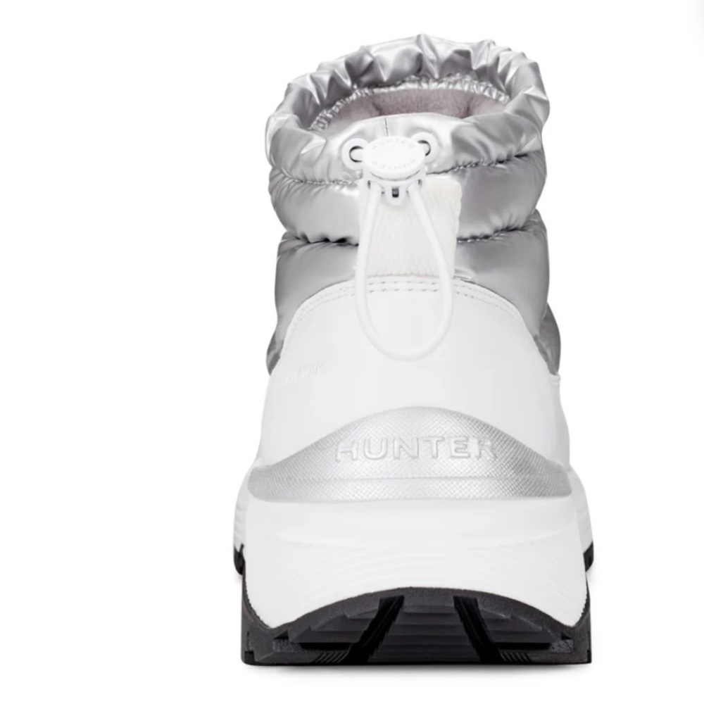 HUNTER WomenAnne Insulated Waterproof Snow Booties SILVER size 6 US NEW - Picture 16 of 16